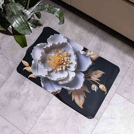 Килимок з 3D-принтом Camellia 58*38 см діатомітовий Yiwu HP-42-104 Київ