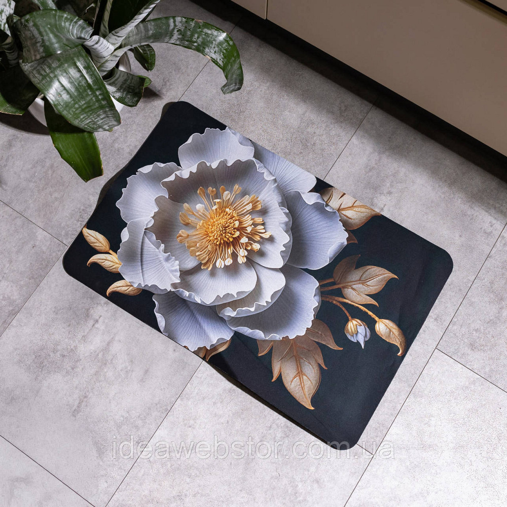 Килимок з 3D-принтом Camellia 58*38 см діатомітовий Yiwu HP-42-104 Київ - фото 2