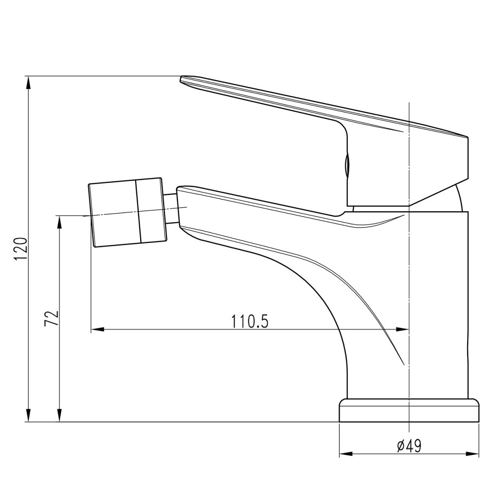 Смеситель для биде TOPAZ CAPRI TCA-15601-H43 (000028468) Киев - изображение 6