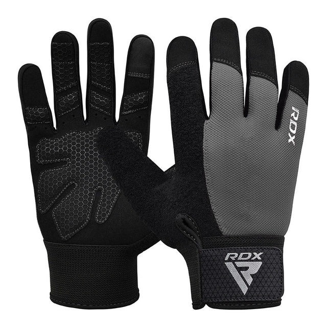 Перчатки для фітнесу RDX W1 Full Finger Plus Grey M Кам'янське - фото 1