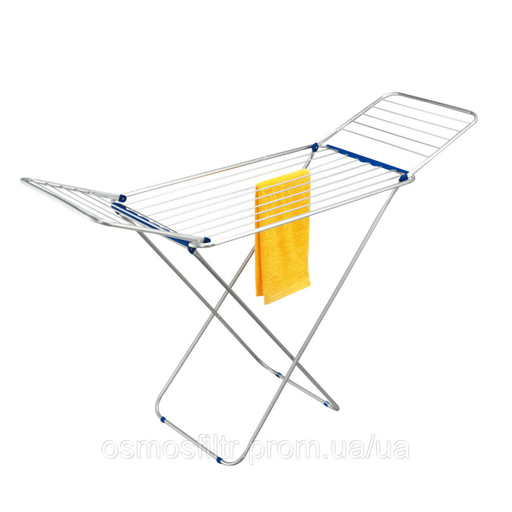 Сушка для білизни з крилами Axentia алюміній з пласт вставками 18 м сіра 180х55х93 см (251558) Київ - фото 1