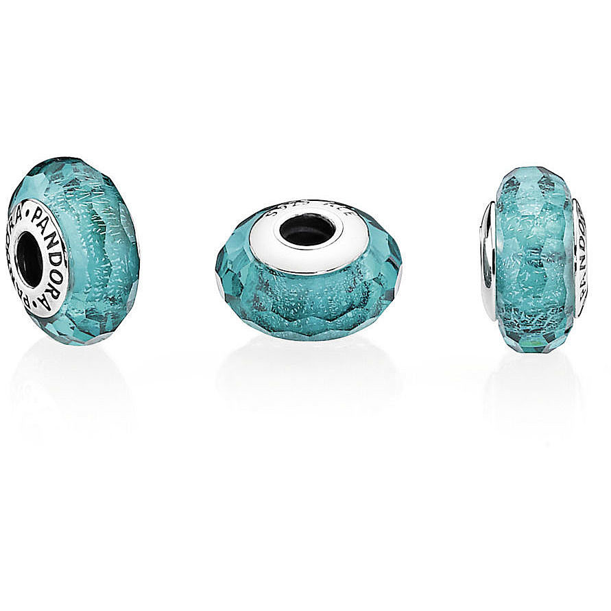 Срібна намистина Пандора  "Бірюзове мурано" 791655 MasterSem Київ - фото 3