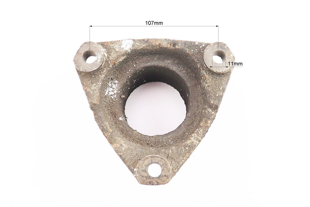 Шків 3-х пазний D-100mm (три пази під ремінь SPB) Lотв.-107mm (можливий незначний дефект фарбування, лиття) Київ - фото 4