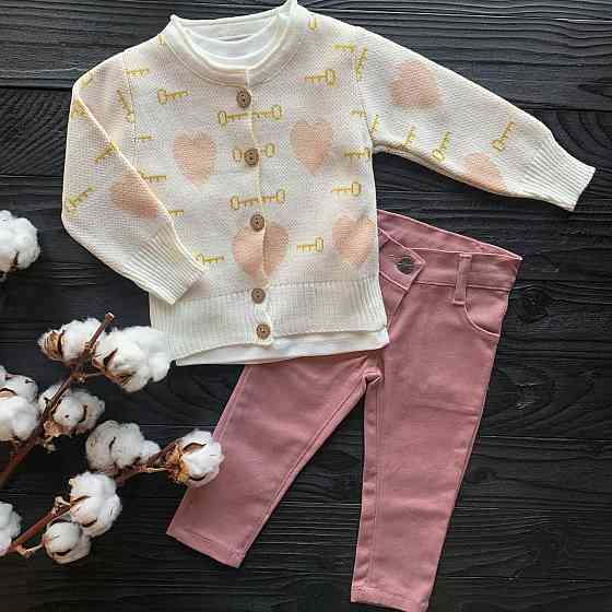 Дитячий Костюм Трійка Angora Gold Білий, 74-80 пакунок малюка Киев