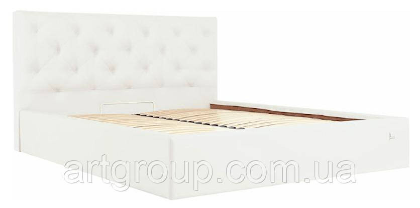 Ліжко-подіум BristolNew Design Comfort 120×190см З підйомним механізмом та нішею для білизни Екошкіра Білий Дніпро - фото 1