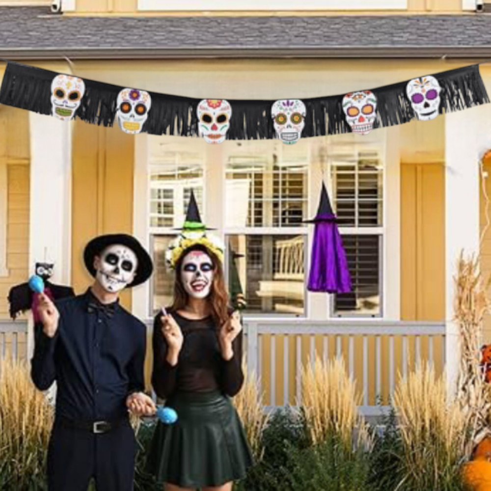 Гірлянда декоративна Череп для Хелловіна 200 м різнокольоровий Київ - фото 2