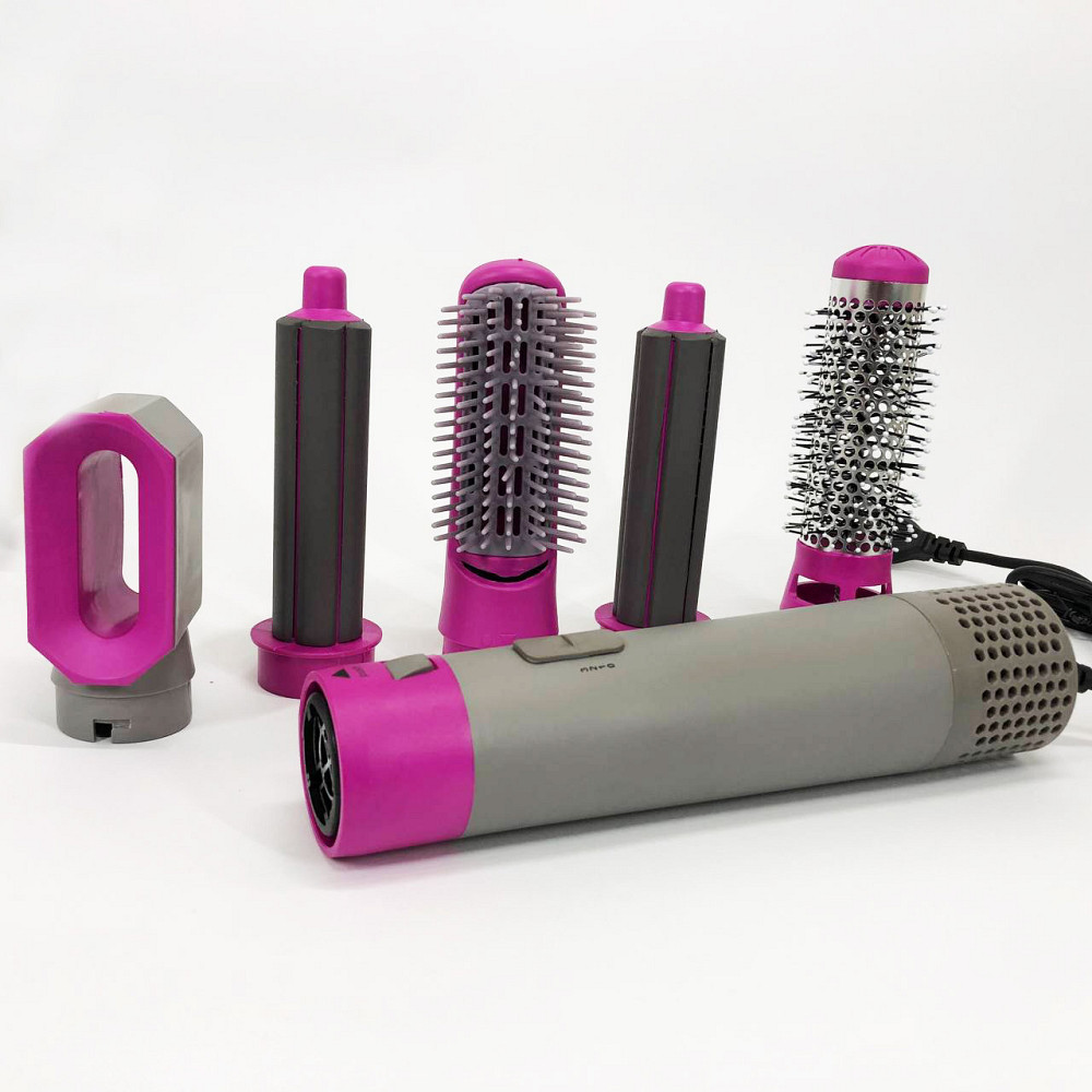 Фен з різними режимами 5, Фен для об'ємної укладки, Багатофункціональний фен-щітка для волосся GC-68 Львів - фото 9