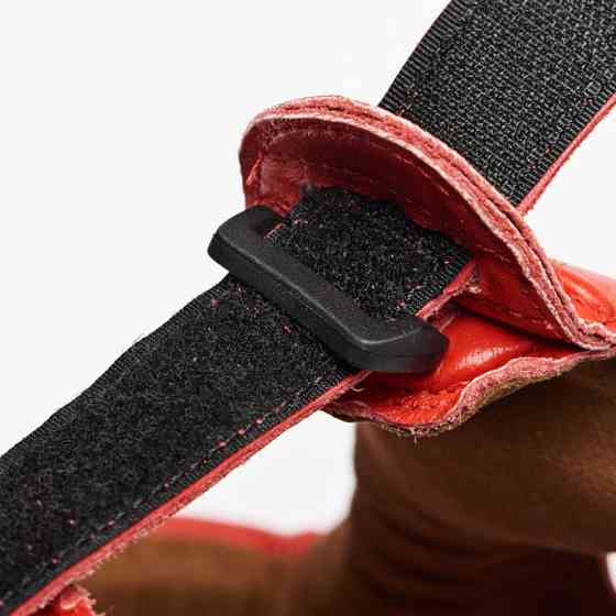 Боксерский шлем турнирный для соревнований красный натуральная кожа Leone Contest Red размер S Киев