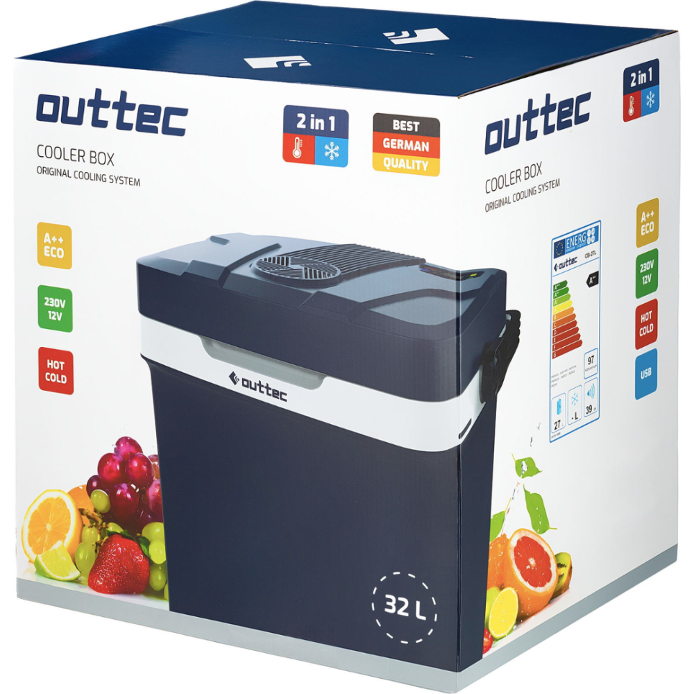 Автохолодильник Outtec 32 L сірий Київ - фото 2