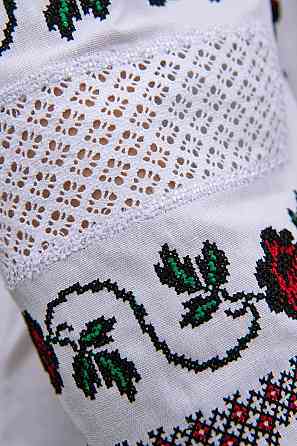 Вышиванка женская льняная, белая топ Киев