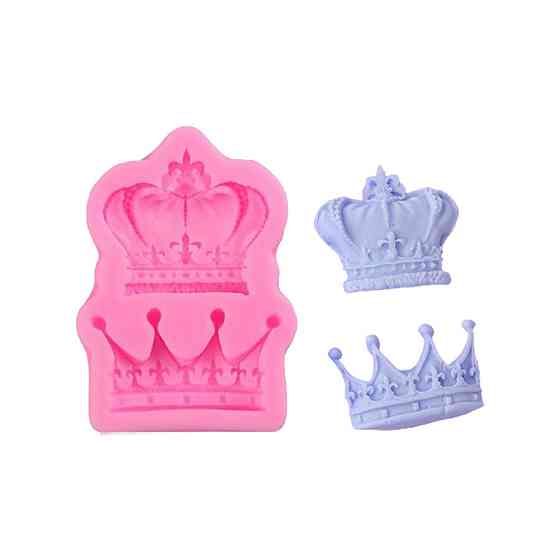 Силиконовый молд Корона 70 на 45 мм розовый Киев