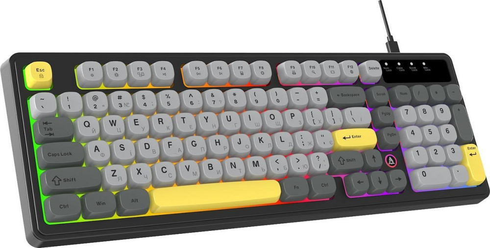 Клавіатура Ajazz AF98 Black USB-C Black Gray Yellow (AF98-BGY) ( 15846 ) Харьков - изображение 2