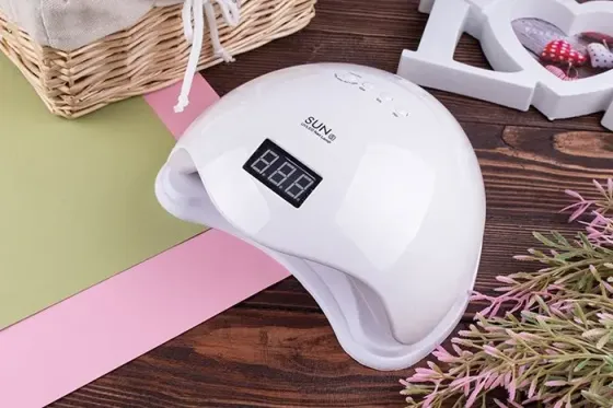 Светодиодная лампа для маникюра SUN 5 48W с дисплеем и сенсором, UV лампа Коломия