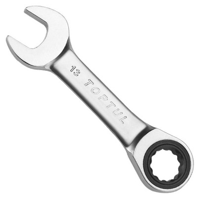Ключ Toptul рожково-накидной с трещоткой укороченный 19мм (AOAB1919) Винница - изображение 1