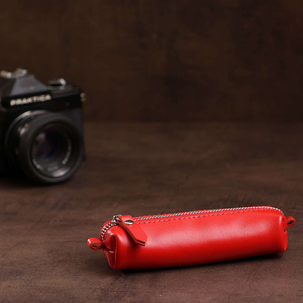 Невелика шкіряна ключниця GRANDE PELLE 11530 Червоний Київ - фото 9