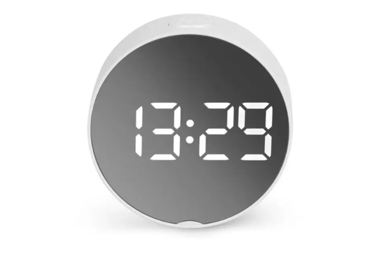 Дзеркальний електронний годинник 6505 з будильником, термометром, живленням від мережі 220В або батарейки (5427) Одеса - фото 3