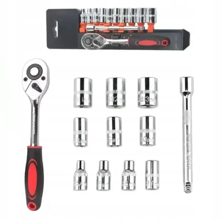 Набор торцевых головок с трещоточкой Ultra (12 шт.) 1/4" Коломия - фото 1