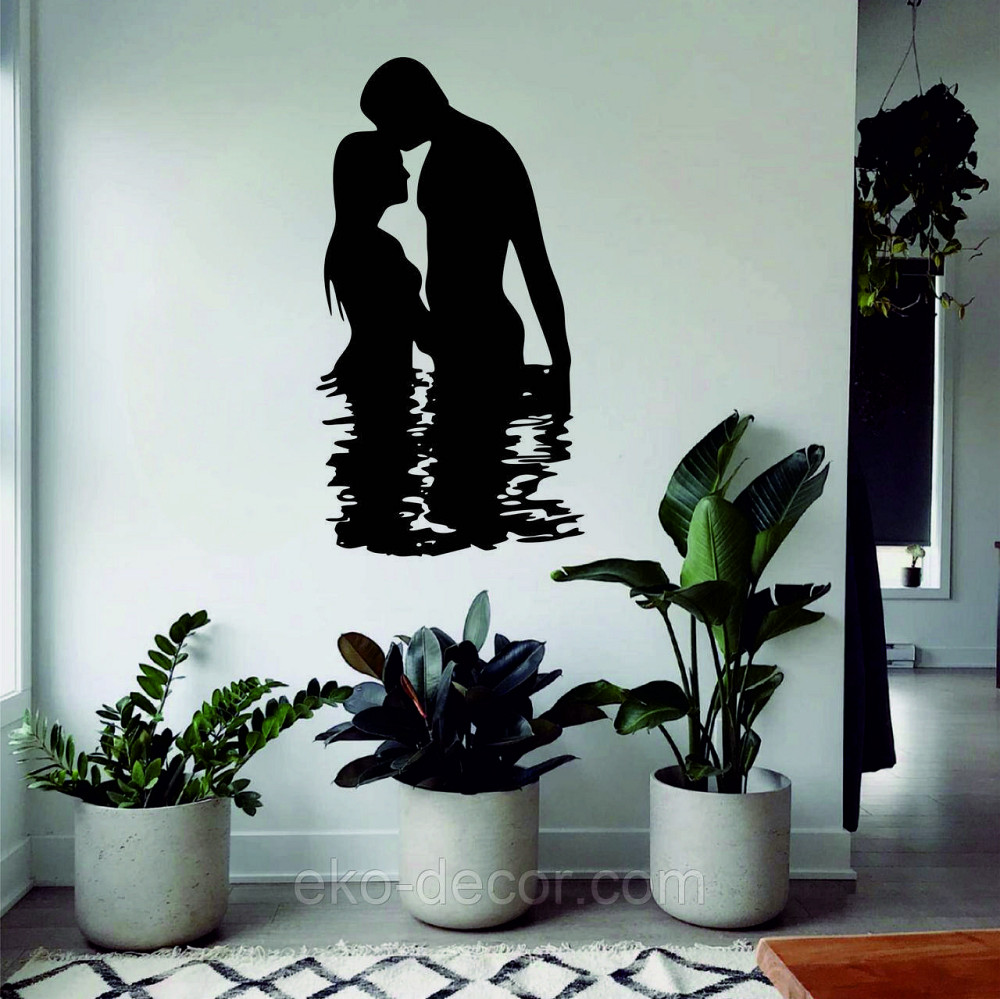 Декоративное настенное Панно «Он и Она», Декор на стену 70*37 см, Черный Киев - изображение 6