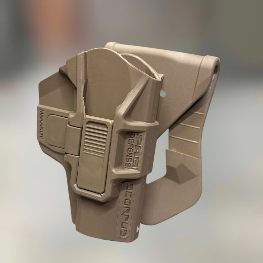 Кобура FAB Defense Scorpus для ПМ, СЕМ ПМФ-1, цвет Песочный, кобура под пистолет Макарова Solmir Киев - изображение 1