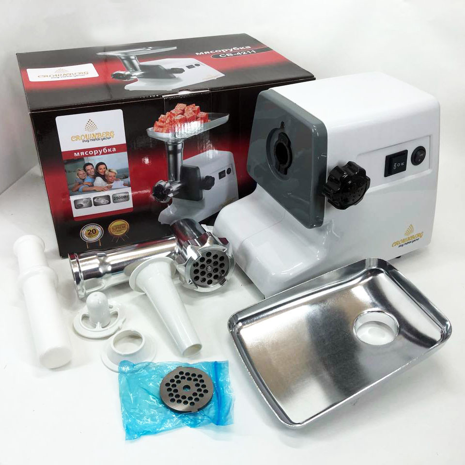 М'ясорубка для професійної кухні Crownberg CB-4211, Побутова м'ясорубка для фаршу EN-24 Івано-Франківськ - фото 7
