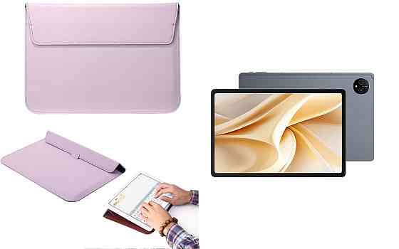 Чехол-конверт VitoCase для Ulefone Tab A11, с функцией подставки для планшета Черный Фиолетовый Киев