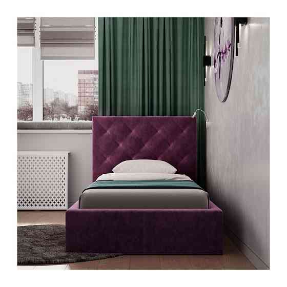 Ліжко BristolDesign Misty DK Violet VIP з додатковою металевою цільнозварною рамою 90x200 фіолетовий Київ