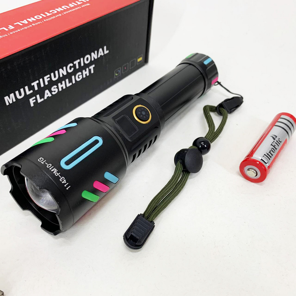 Багатофункціональний тактичний ліхтар, Ліхтарик на USB зарядкою для дому, Невеликий ручний ліхтар MB-47 Львів - фото 3