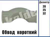 Обвод короткий полипропиленовый Kalde ∅ 20 Харків