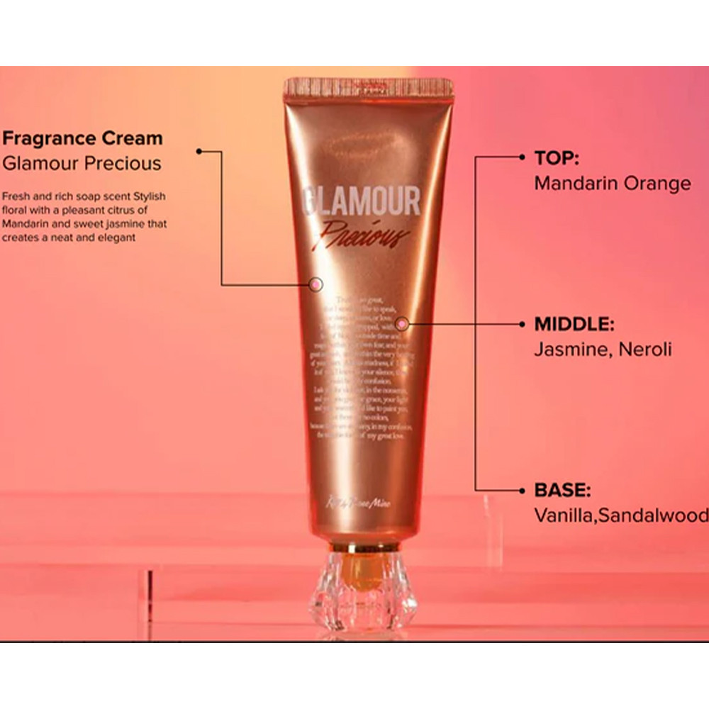 Крем для рук з ароматом мандарина та жасмину Glamour Precious Hand Cream Kiss by Rosemine 30 мл Київ - фото 2