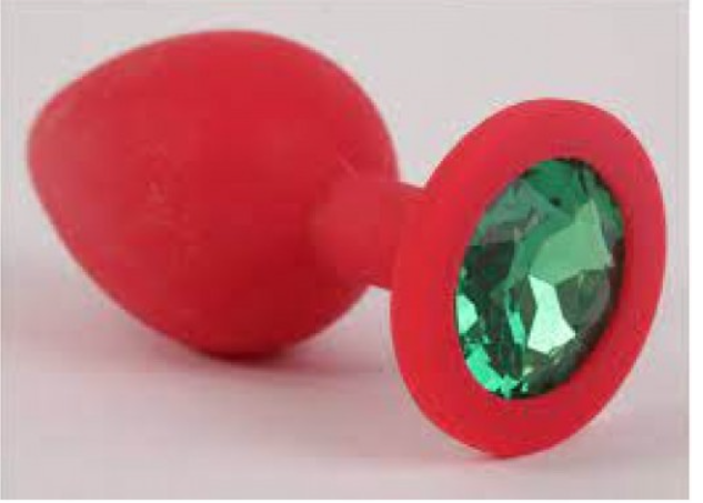 Анальная пробка, Red Silicone, Emerald M Sex Aura Киев - изображение 1