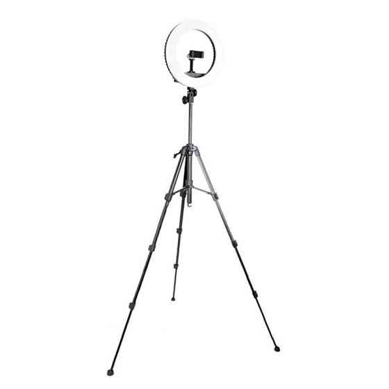 Кольцевая лампа для съемок 33см на штативе 144см Beike QZSD Q5 set1 Киев
