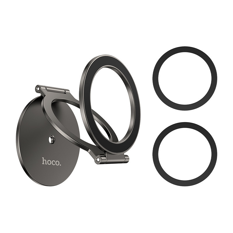 Автотримач для телефона HOCO H102 Whale magnetic ring holder(multi-scene) Metal Grey Одеса - фото 16