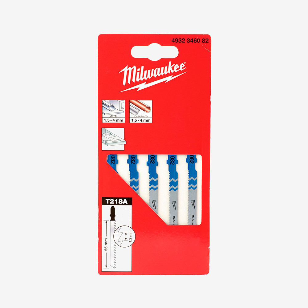 Полотна для лобзика T218A MILWAUKEE, 55/1,2мм, (5шт) Одесса - изображение 2
