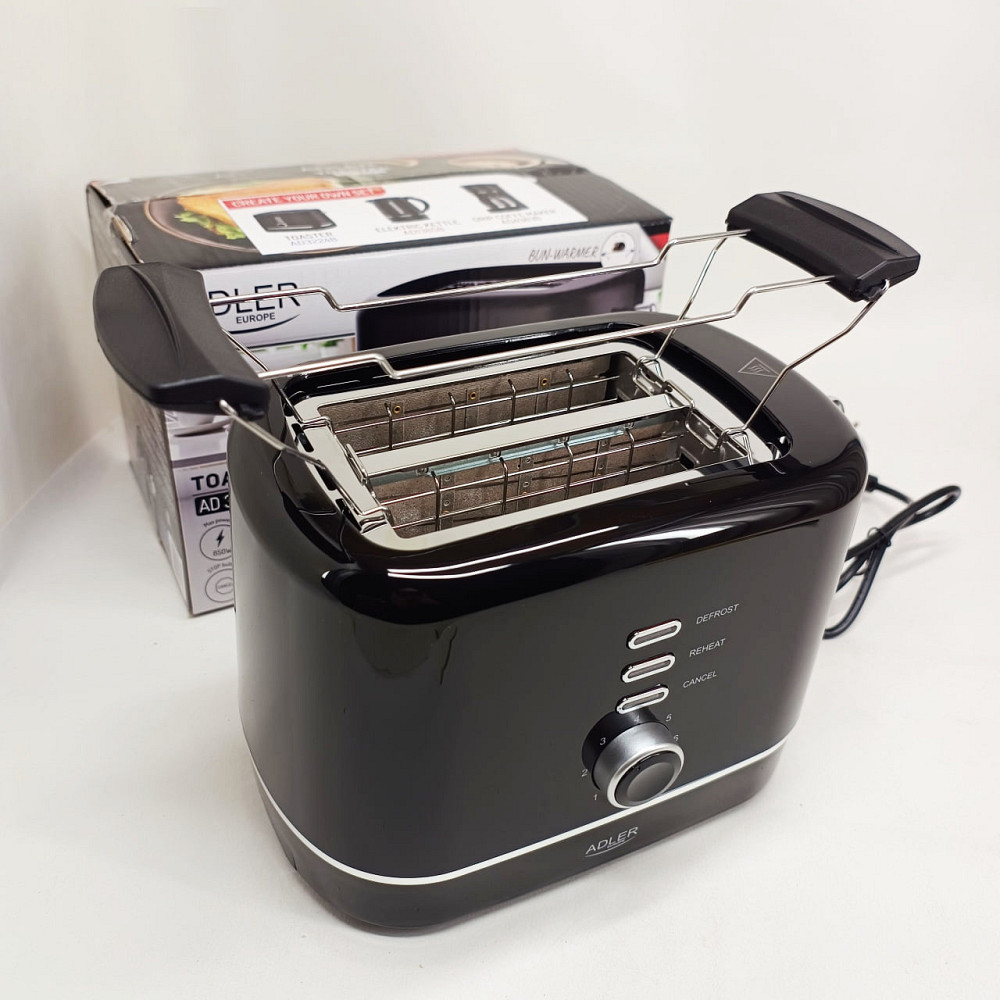 Вертикальний тостер для тостів Adler AD 3224 850Вт, Якісний сендвіч-тостер, Тостер для офісу та кафе PC-67 Львів - фото 9
