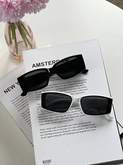 Окуляри унісекс ректангл для середньої особи оправа пластик Київ - фото 1