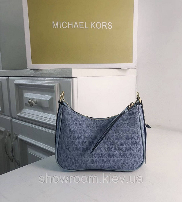 Маленькая женская сумочка MK Jet Set Charm blue Киев - изображение 6