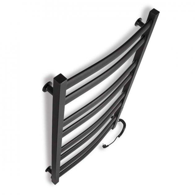 Електрична сушарка для рушників Laris Зебра Атлант ЧКЧ8 500Х900 Е чорний, правильне під'єднання Київ - фото 5