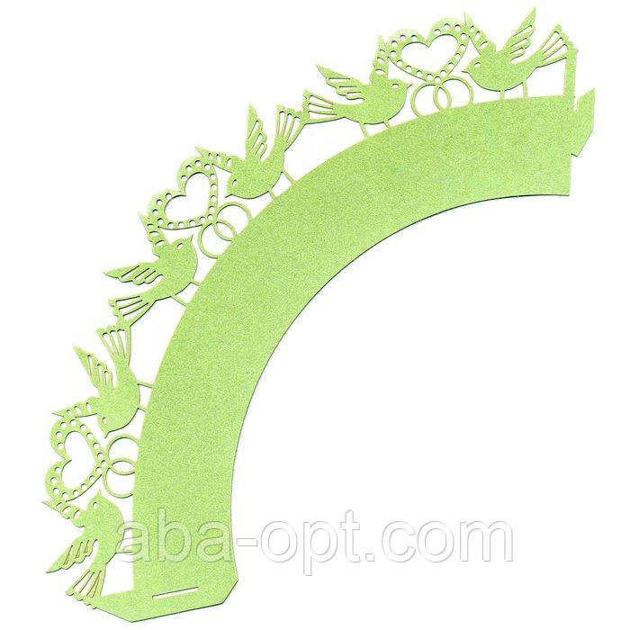 Накладка паперова декоративна ажурна для маффінів різних кольорів уп 20 шт Одеса - фото 1