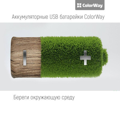 Акумулятор ColorWay AAA USB-micro 400 mAh * 2 (CW-UBAAA-01) Вінниця - фото 3
