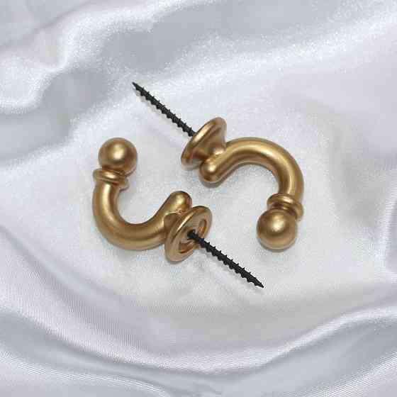 Гачки для підхватів (014кр) набір 2 шт Золотистий (83-006) Київ