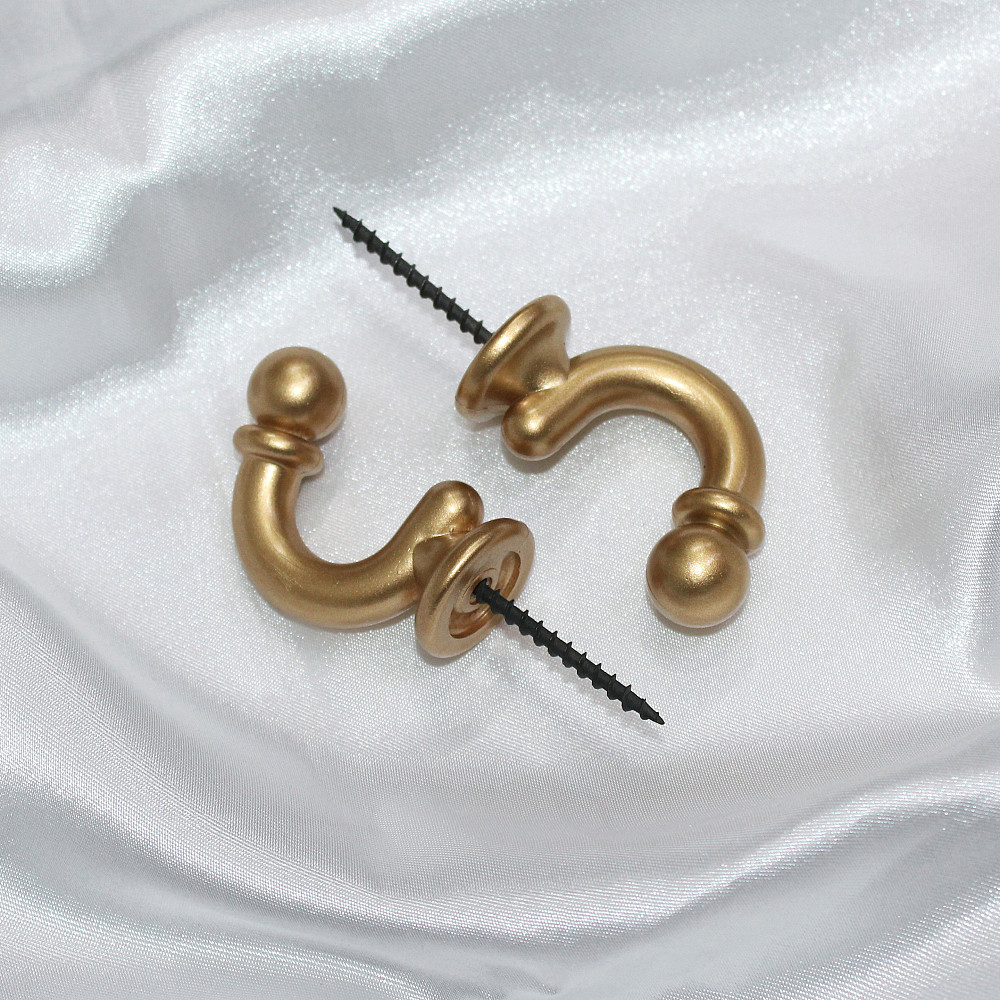 Гачки для підхватів (014кр) набір 2 шт Золотистий (83-006) Київ - фото 1