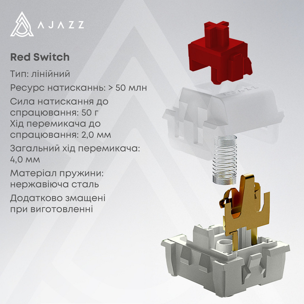 Клавіатура Ajazz AK980 Red Switch Black USB-C (AK980-R-BR) ( 24881 ) Харків - фото 8