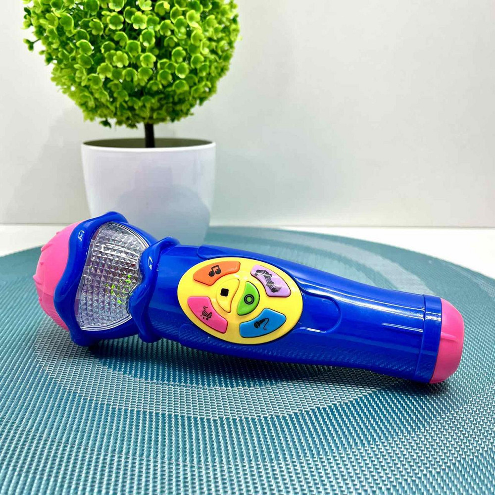 Мікрофон Limo Toy музичний дитячий 19см Синій (7043 UA) Чернігів - фото 6