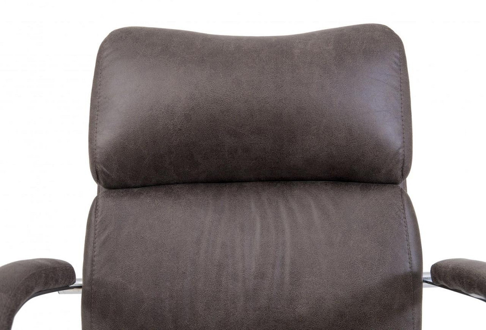 Офисное Кресло Руководителя Richman Dakota Ameli Grey Хром М1 Tilt Коричневый Днепр - изображение 5