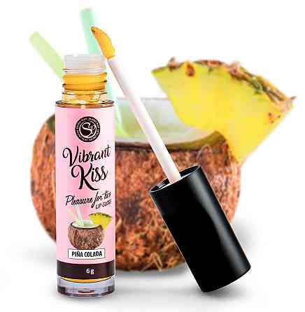Блеск для губ с эффектом вибрации Secret Play - LIP GLOSS Vibrant Kiss Pina Colada, 6 грамм Sex Aura Киев