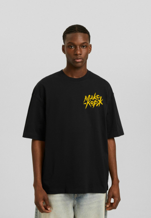 Оверсайз футболка «МАКС КОРЖ | BUCHAREST 23.05.2026» | Концертный streetwear мерч XL, Графитовый Черновцы