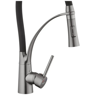 Змішувач Kroner Ersel-GRP03393BLK (CV033800) Вінниця - фото 5