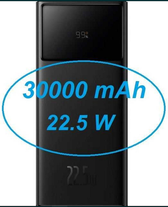 Power Bank Baseus 30000 mah 22.5w Star-Lord Digital Display Повербанк. Київ - фото 8