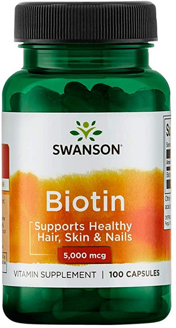 Биотин Swanson Biotin 5 mg 100 Caps Луцк - изображение 1