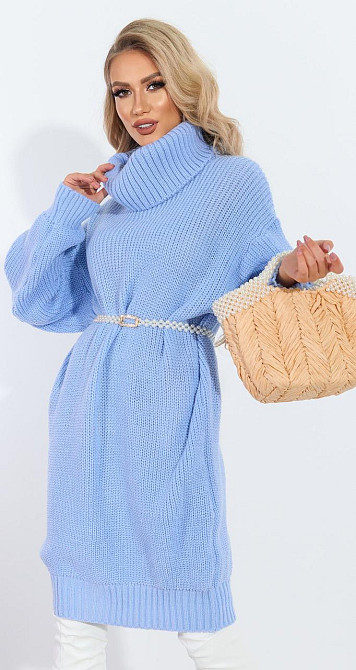 В'язаний об'ємний светр плаття (42-48) Київ - фото 1